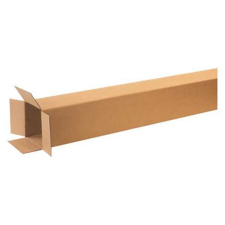 8 in x 8 in x 60 in Shipping Box, Kraft, Corrugate, Single Wall, 32 ECT