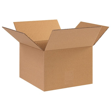 10 in x 10 in x 7 in Shipping Box, Kraft, Corrugate, Single Wall, 32 ECT