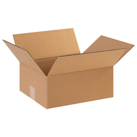 12 in x 10 in x 5 in Shipping Box, Kraft, Corrugate, Single Wall, 32 ECT