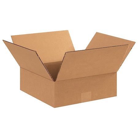 12 in x 12 in x 4 in Shipping Box, Kraft, Corrugate, Single Wall, 32 ECT