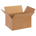 13 in x 10 in x 7 in Shipping Box, Kraft, Corrugate, Single Wall, 32 ECT