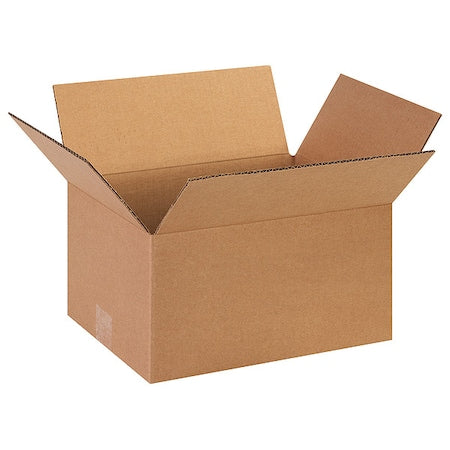 13 in x 10 in x 7 in Shipping Box, Kraft, Corrugate, Single Wall, 32 ECT