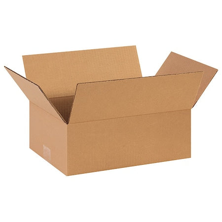 14 in x 10 in x 5 in Shipping Box, Kraft, Corrugate, Single Wall, 32 ECT