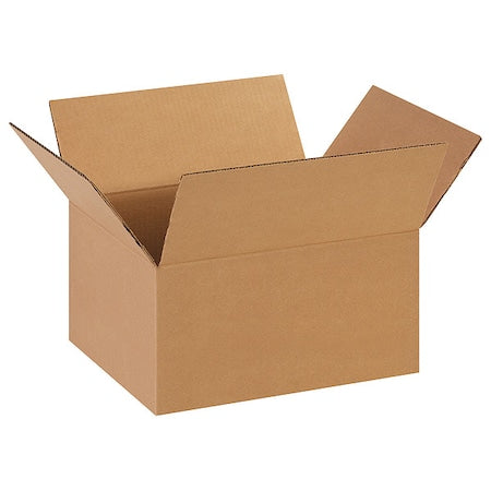 14 in x 11 in x 8 in Shipping Box, Kraft, Corrugate, Single Wall, 32 ECT