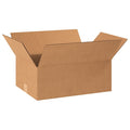 18 1/2 in x 12 1/2 in x 7 in Shipping Box, Kraft, Corrugate, Single Wall, 32 ECT