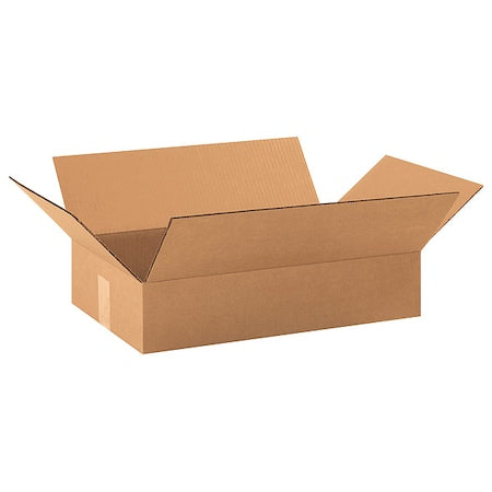 19 in x 12 in x 4 in Shipping Box, Kraft, Corrugate, Single Wall, 32 ECT