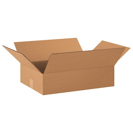 20 in x 14 in x 4 in Shipping Box, Kraft, Corrugate, Single Wall, 32 ECT