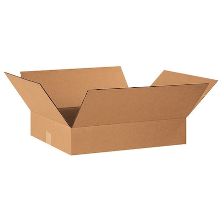 20 in x 16 in x 4 in Shipping Box, Kraft, Corrugate, Single Wall, 32 ECT