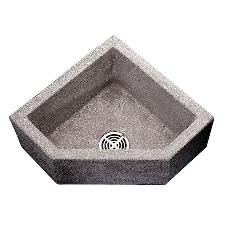 Neo-Corner Mop Service Basin 20 in x 20 in, 1, Terrazzo