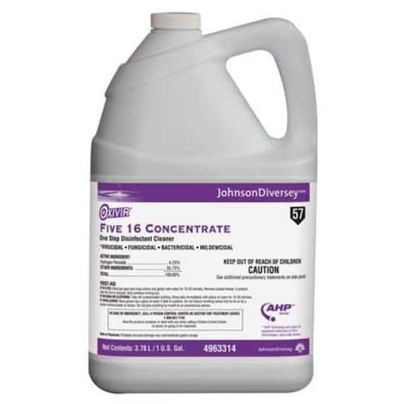 Cleaner and Disinfectant, Jug, 1 gal, characteristic