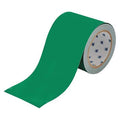 Floor Marking Tape, Polyester, Solid, Green, 4 in W., 8 mil Thickness