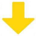 Floor Marking Tape, Polyester, Solid, Yellow, 2 in W., 8 mil Thickness, 100 PK
