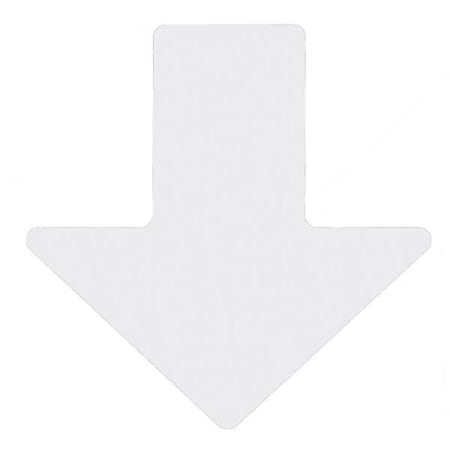 Floor Marking Tape, Polyester, No Legend, White, 2 in W., 8 mil Thickness, 100 PK