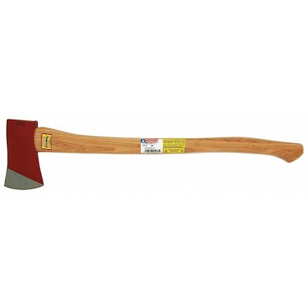 3.5 lb Dayton Single Bit Axe, 4-3/4 In Edge, 36 In L Hickory Handle