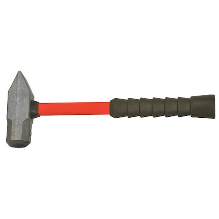 Cross Pein Hammer, 3 lb., 14 In, Fiberglass