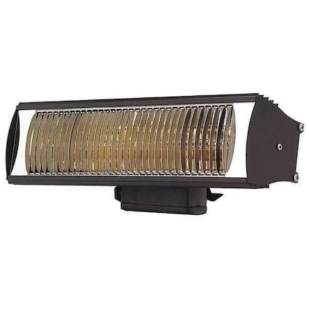 Electric Infrared Heater, 1 Phase, Aluminum, 5120 BtuH, 120V AC 1500 W