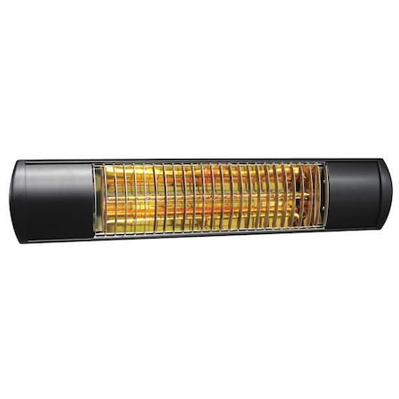 Electric Infrared Heater, 1 Phase, Aluminum, 5120 BtuH, 120V AC 1500 W