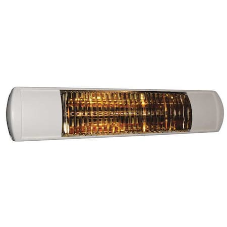 Electric Infrared Heater, 1 Phase, Aluminum, 5120 BtuH, 120V AC 1500 W