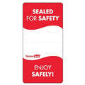 Food Safety Label, Red/White, 4 in H