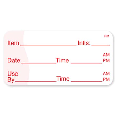 Shelf Life Label, 5-5/9 In. W, PK500