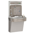 Drinking Fountain W/ Bottle Filler, On-Wall, Non-Filtered, Refrigerated, 39-1/8 in H, Gray