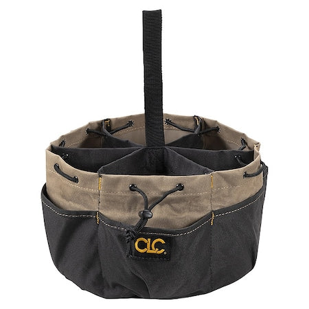 Bucket Bag, Black, Polyester, 18 Pockets