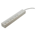 Power Strip, Surge, 6 ft., White
