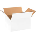 11 1/4 in x 8 3/4 in x 6 in Shipping Box, White, Corrugate, Single Wall, 32 ECT