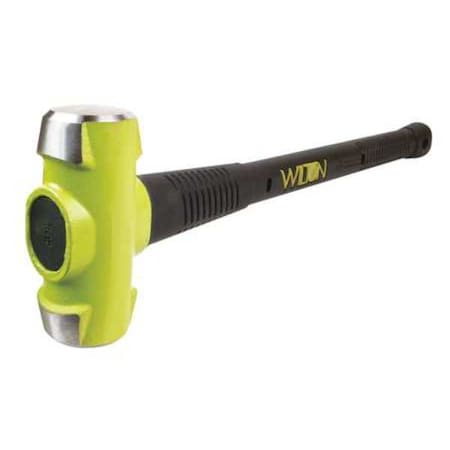 Sledge Hammer, 10 lb., 38 In, Rubber/Steel