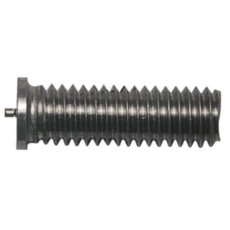Weld Stud, #8-32, 3/8 in, TFTC Flanged Threaded, Steel, Copper Plated Finish, 1000 PK