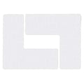 Floor Marking Tape, Polyester, Solid, White, 3 in W., 8 mil Thickness, 20 PK