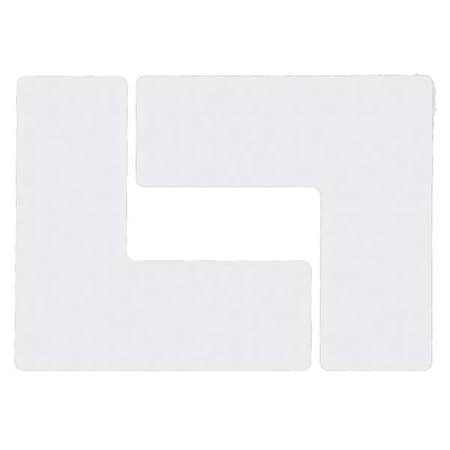 Floor Marking Tape, Polyester, Solid, White, 3 in W., 8 mil Thickness, 20 PK