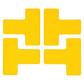 Floor Marking Tape, Polyester, Solid, Yellow, 2 in W., 8 mil Thickness, 20 PK