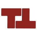 Floor Marking Tape, Polyester, Solid, Red, 3 in W., 8 mil Thickness, 20 PK