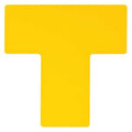 Floor Marking Tape, Polyester, Solid, Yellow, 4 in W., 8 mil Thickness, 20 PK