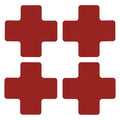Floor Marking Tape, Polyester, Solid, Red, 2 in W., 8 mil Thickness, 20 PK