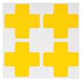 Floor Marking Tape, Polyester, Solid, Yellow, 2 in W., 8 mil Thickness, 20 PK