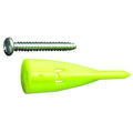WallClaw Anchors Wall Anchor, 2" L, Plastic, 60 lbs Tension Strength, 4 PK