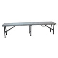 Bench, Center Folding, Blow Molded, Gray