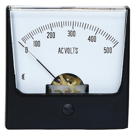 Analog Panel Meter, AC Voltage, 0-500 AC V