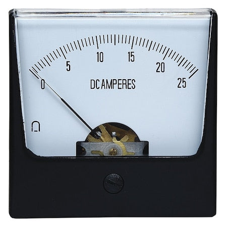 Analog Panel Meter, DC Current, 0-25 DC A