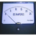 Analog Panel Meter, DC Current, 0-25 DC A