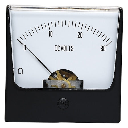 Analog Panel Meter, DC Voltage, 0-30 DC V