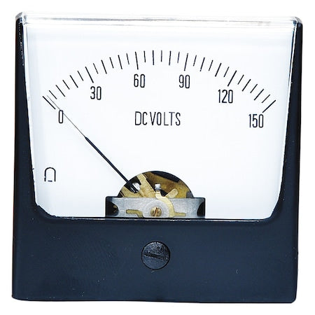 Analog Panel Meter, DC Voltage, 0-150 DC V