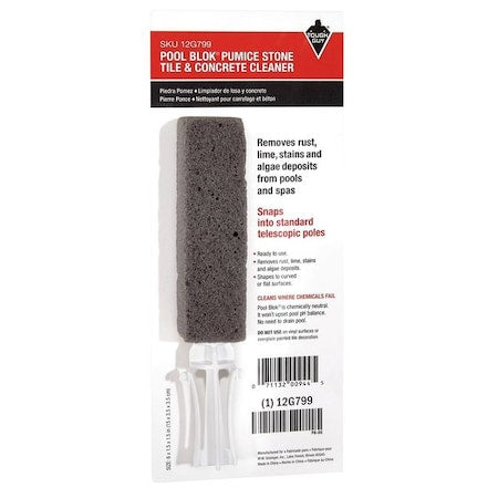 Pool Concrete/Tile Cleaner, 6 in L, Gray