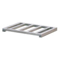 Aluminum Pallet, 15 1/2 in L, 21 in W, 1 1/2 in H, 750 lb Dynamic