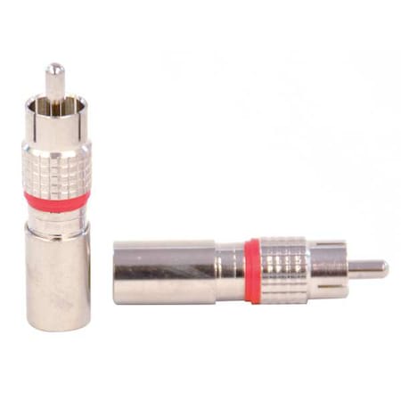 Cable Coupler, RCA/Male, RG6 Coax, PK10