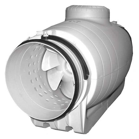 Plastic 10"D, 10.4"H, 22"W Inline Duct Fan