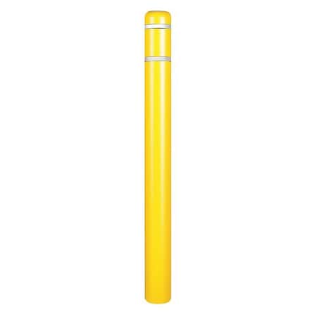 Post Sleeve, 4-1/2 In Dia., 64 In H, Yellow