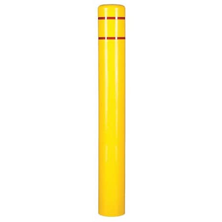Post Sleeve, 4-1/2 In Dia., 52 In H, Yellow